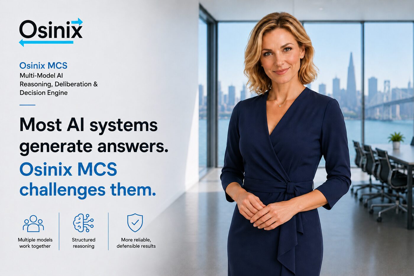 Osinix MCS: most AI systems generate answers, MCS challenges them